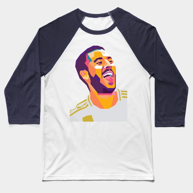 Eden Hazard on WPAP Baseball T-Shirt by Tutormade